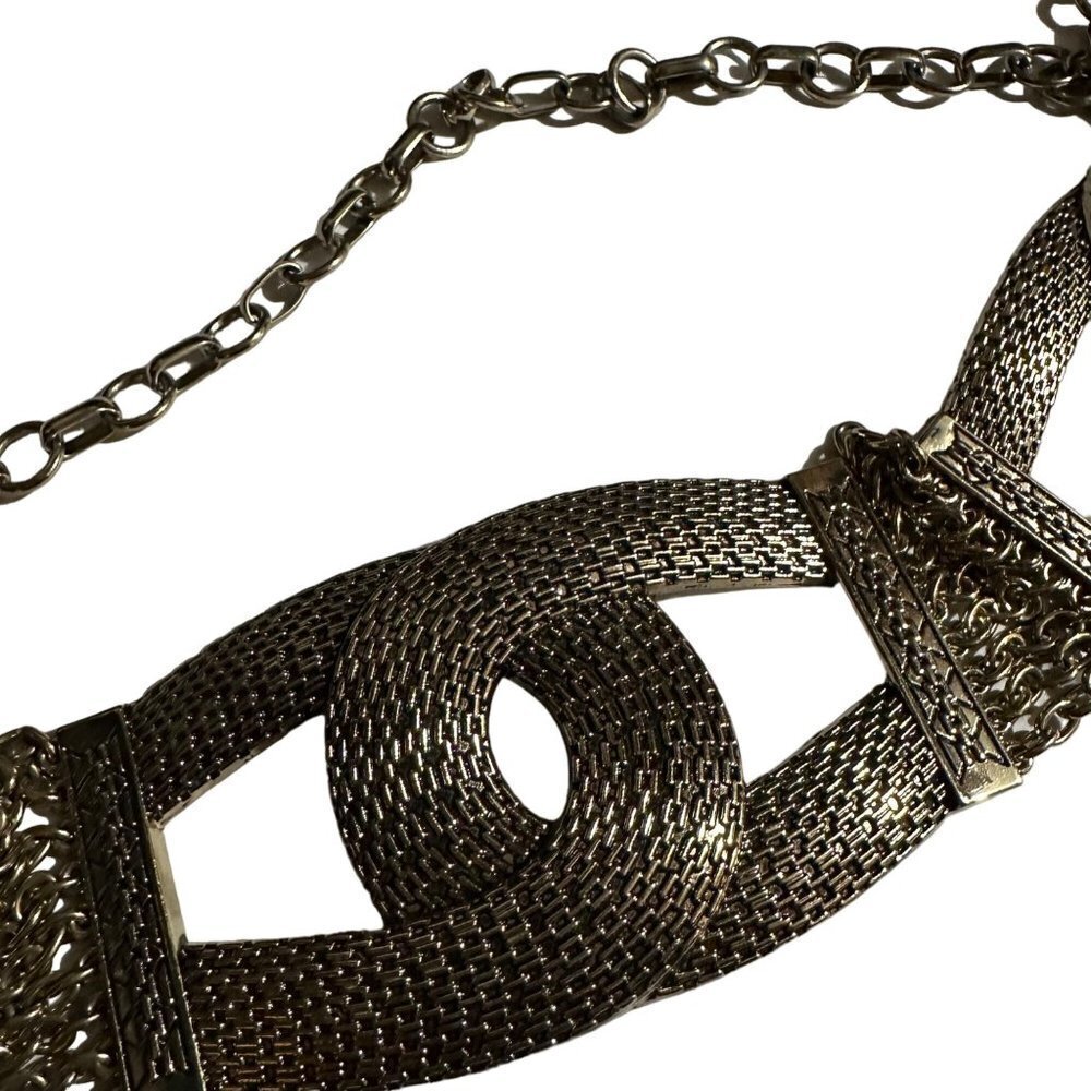 Chico’s Metal Chain Accent Silver Adjustable Belt - Picture 5 of 13
